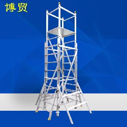 欧标 铝手动起落平台梯D7